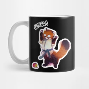 Suprised Red Panda Judo Fighter Mug